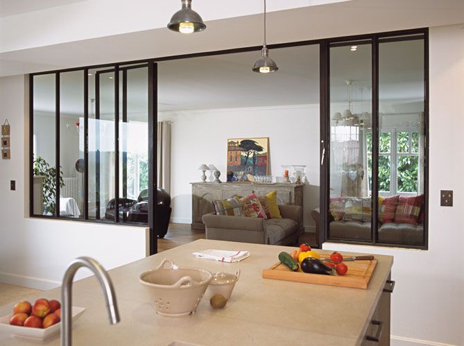La cuisine ouverte, une bonne idée ? – blog "ma maison mon jardin" Inspiration En Verre de table cuisine