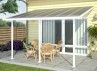 abri terrasse aluminium blanc