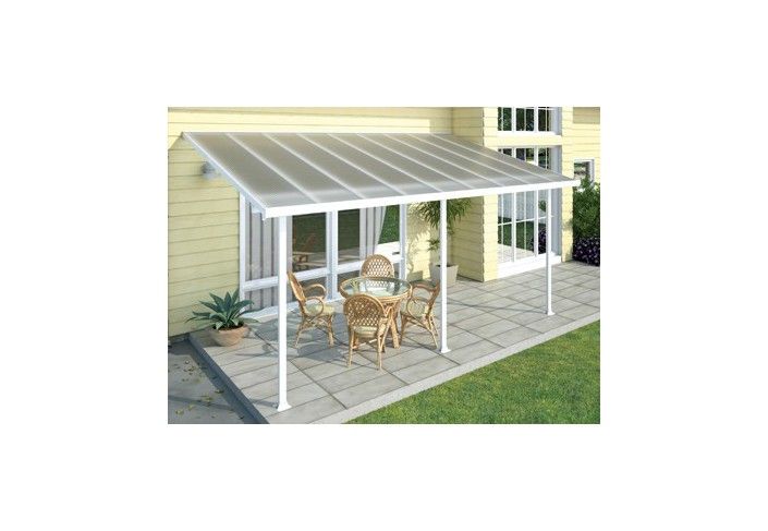 abri terrasse alu blanc