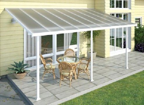 abri terrasse alu blanc