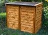 COFFRE DE RANGEMENT EN BOIS DOUBLE OUVERTURE