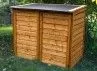 COFFRE DE RANGEMENT EN BOIS DOUBLE OUVERTURE