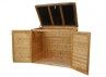 COFFRE DE RANGEMENT EN BOIS DOUBLE OUVERTURE