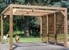 PERGOLA BOIS THERMO TRAITÉ AVEC VENTELLES