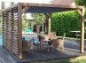 PERGOLA BOIS THERMO TRAITÉ AVEC VENTELLES