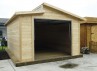 Grand garage bois madrier 28 mm