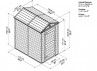 ABRI JARDIN RÉSINE 2.13 m²