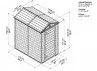 ABRI JARDIN RÉSINE 2.13 m²