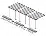 composition du toit terrasse 9.24 x 2.95 m