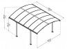 CARPORT ALU 3.59 X 4.30 M