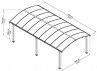 CARPORT ALU 3.59 X 6.44 M