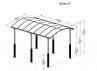 CARPORT ALU 3.59 X 5.02 M