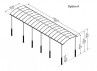 CARPORT ALU 3.59 X 12.85 M