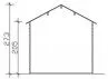 Chalet jardin peint 28 mm
