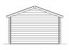 ABRI DE JARDIN 45 MM PORTE DOUBLE