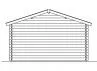 Abri jardin bois double porte 45 mm