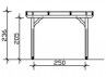 GLORIETTE RECTANGULAIRE 3.27 X 3.50 M