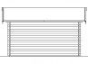 Abri jardin madriers 45 mm double porte