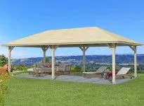 Tonnelle bois lamellé-collé 4.39 X 7.86 M