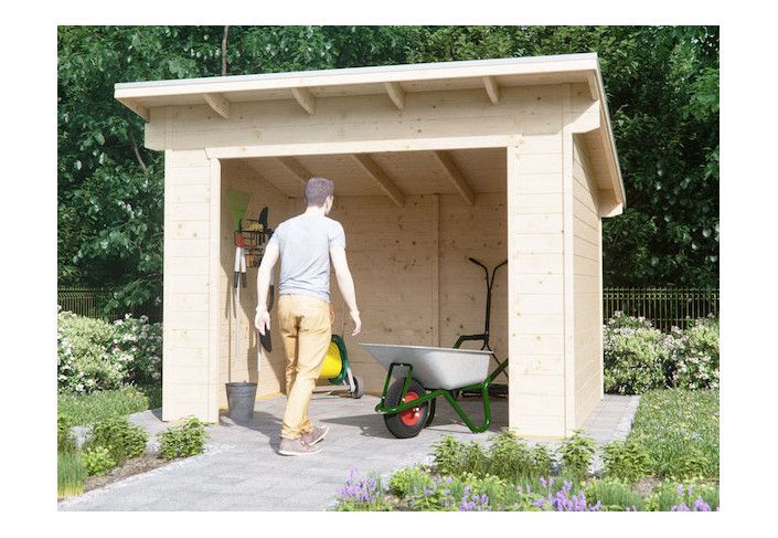 ABRI BOIS DE RANGEMENT