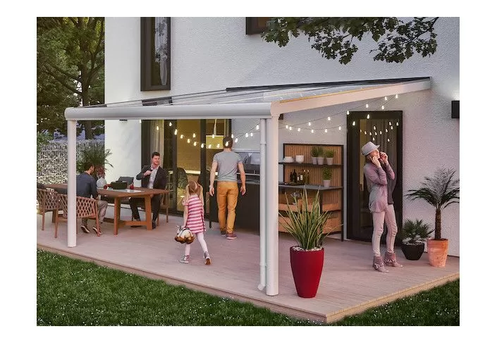 Abri terrasse adossée en aluminium