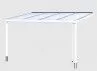Toit terrasse adossé avec toit polycarbonate