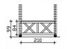 OPTION CROIX ST ANDRE 210 X 84 CM