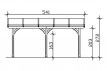 Toit terrasse en bois adossé