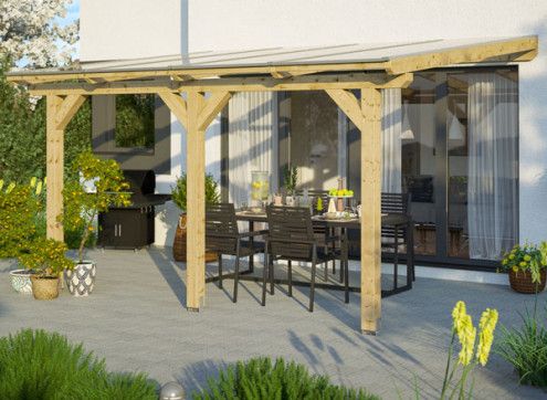 Abri terrasse en bois : un toit en kit pour équiper son jardin !