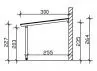 Pergola adossée 434 x 300 cm