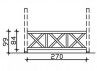 Tonnelle bois lamellé-collé 3.74 X 6.56 M