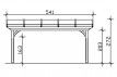 Abri terrasse en bois Douglas