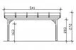 Abri terrasse en bois Douglas