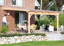 Abri terrasse en bois Douglas