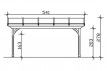 Abri terrasse en bois Douglas