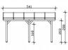 Pergola adossée premium