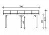 Pergola adossée premium