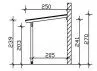 Pergola adossée premium