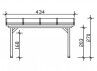 Pergola adossée premium