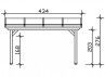 Pergola adossée premium