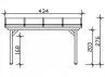 Pergola adossée premium