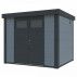 ABRI JARDIN METAL PORTE DOUBLE 6.40 M2
