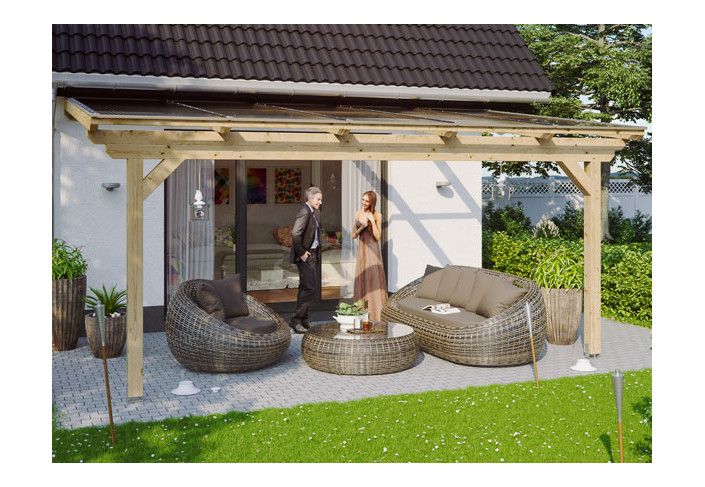 Pergola adossée premium