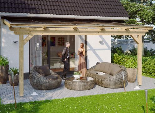 Pergola adossée premium