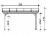 Pergola adossée premium