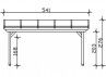 Pergola adossée premium