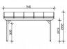 Pergola adossée premium