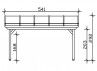 Pergola adossée premium