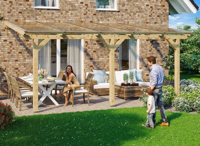 Pergola adossée premium