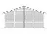 GARAGE DOUBLE EN BOIS 45 MM